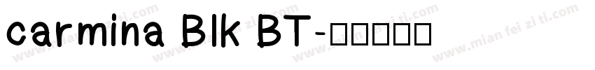 carmina BIk BT字体转换